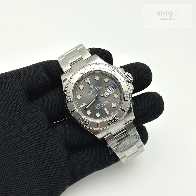 Rolex CLEAN공장 롤렉스 요트마스터 40 스틸 그레이다이얼 브레이슬릿 다크로듐 클린공장 ROLYM210B - YachtMaster 116622 904L SS/SS D-Grey Clean VR3235 시계 4번 이미지