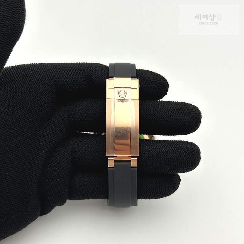 Rolex CLEAN공장 롤렉스 요트마스터 40 에버로즈골드금통 블랙다이얼 러버스트랩 클린공장 ROLYM218 - YachtMaster 126655 40mm RG/RU Blk Clean VR3235 시계 6번 이미지