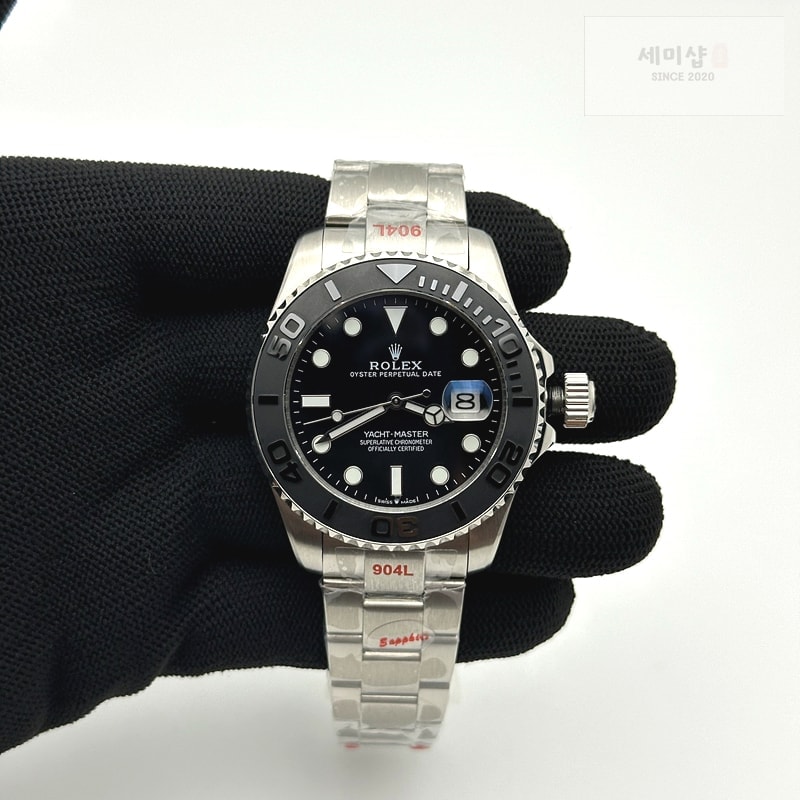 Rolex GD공장 롤렉스 요트마스터 42 스틸 블랙다이얼 브레이슬릿 YachtMaster 226627 42mm SS/SS Black GDF MY8215 시계 1번 이미지