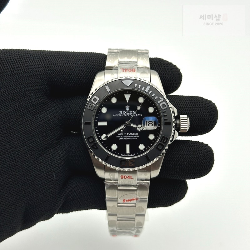 Rolex GD공장 롤렉스 요트마스터 42 스틸 블랙다이얼 브레이슬릿 YachtMaster 226627 42mm SS/SS Black GDF MY8215 시계 2번 이미지