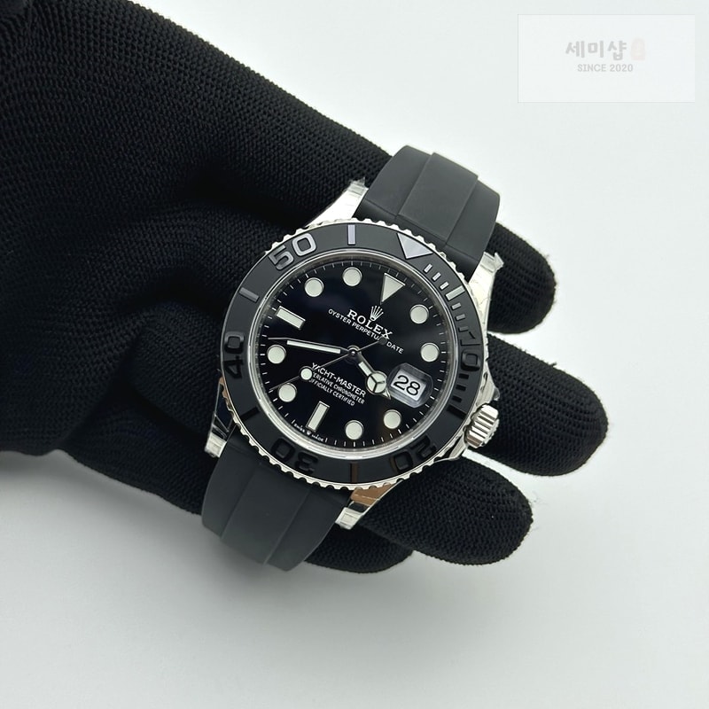 Rolex VS공장 롤렉스 요트마스터 42 스틸 블랙다이얼 러버스트랩 226659 YachtMaster 226659 42mm 시계 5번 이미지