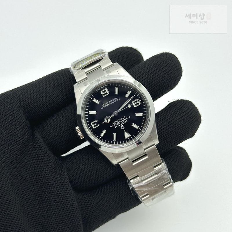 Rolex Clean공장 롤렉스 익스플로러 36 124270 스틸 블랙다이얼 브레이슬릿 클린공장 Explorer 124270 36mm 904L Steel Clean 1:1 Best Edition Black Dial on SS Bracelet VR3230 시계 3번 이미지