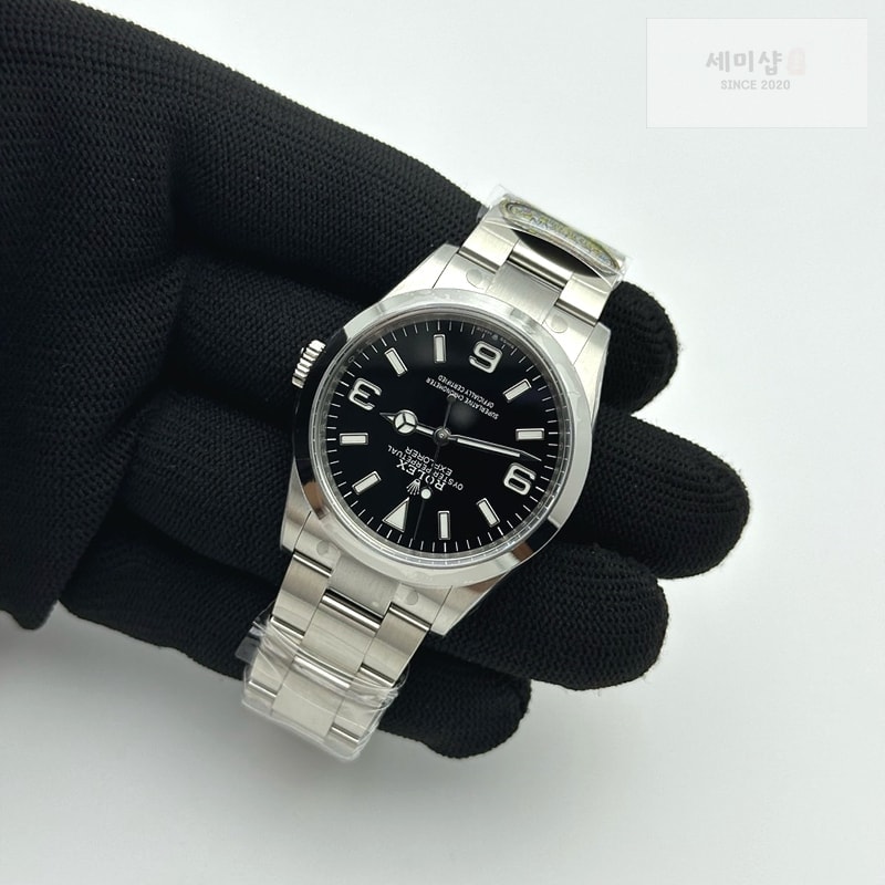 Rolex Clean공장 롤렉스 익스플로러 36 124270 스틸 블랙다이얼 브레이슬릿 클린공장 Explorer 124270 36mm 904L Steel Clean 1:1 Best Edition Black Dial on SS Bracelet VR3230 시계 4번 이미지