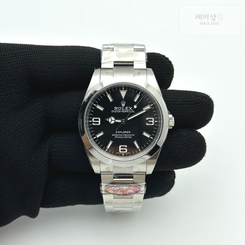 Rolex Clean공장 롤렉스 익스플로러1 39 214270 스틸 블랙다이얼 브레이슬릿 클린공장 Explorer I 214270 39mm Clean 1:1 Best Edition Black Dial on SS Bracelet VR3132 시계 1번 이미지