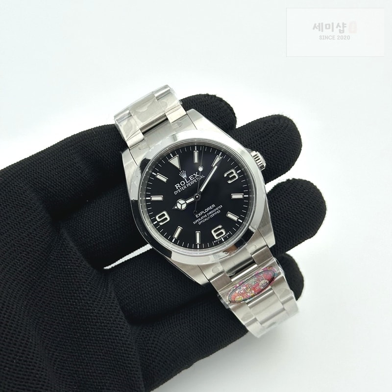 Rolex Clean공장 롤렉스 익스플로러1 39 214270 스틸 블랙다이얼 브레이슬릿 클린공장 Explorer I 214270 39mm Clean 1:1 Best Edition Black Dial on SS Bracelet VR3132 시계 2번 이미지