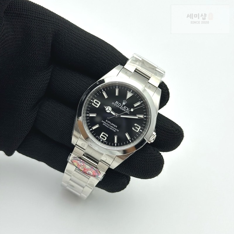 Rolex Clean공장 롤렉스 익스플로러1 39 214270 스틸 블랙다이얼 브레이슬릿 클린공장 Explorer I 214270 39mm Clean 1:1 Best Edition Black Dial on SS Bracelet VR3132 시계 3번 이미지