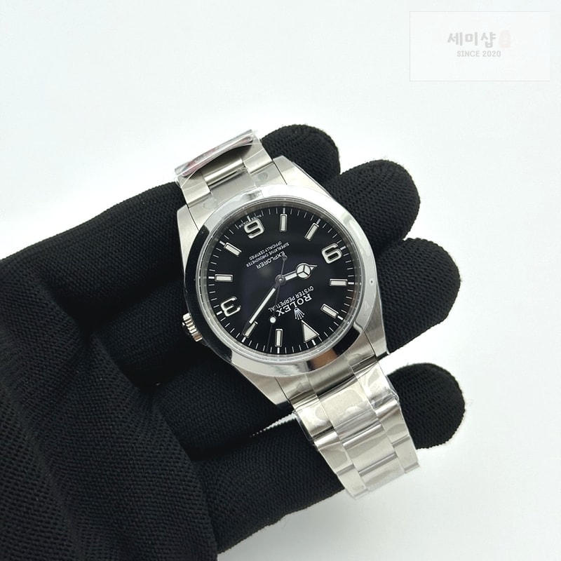 Rolex Clean공장 롤렉스 익스플로러1 39 214270 스틸 블랙다이얼 브레이슬릿 클린공장 Explorer I 214270 39mm Clean 1:1 Best Edition Black Dial on SS Bracelet VR3132 시계 4번 이미지