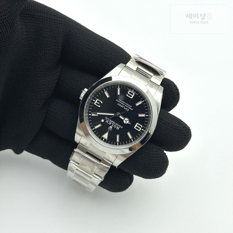 Rolex Clean공장 롤렉스 익스플로러1 39 214270 스틸 블랙다이얼 브레이슬릿 클린공장 Explorer I 214270 39mm Clean 1:1 Best Edition Black Dial on SS Bracelet VR3132 시계 5번 이미지
