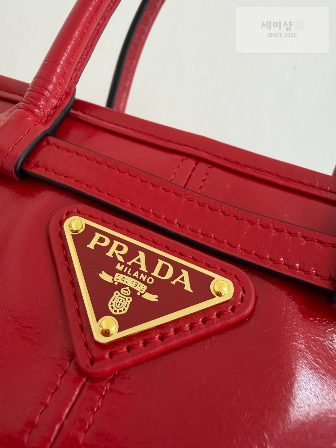 프라다 프라다 보니 미니 탑 핸들 로쏘 레드 Bag 5번 이미지