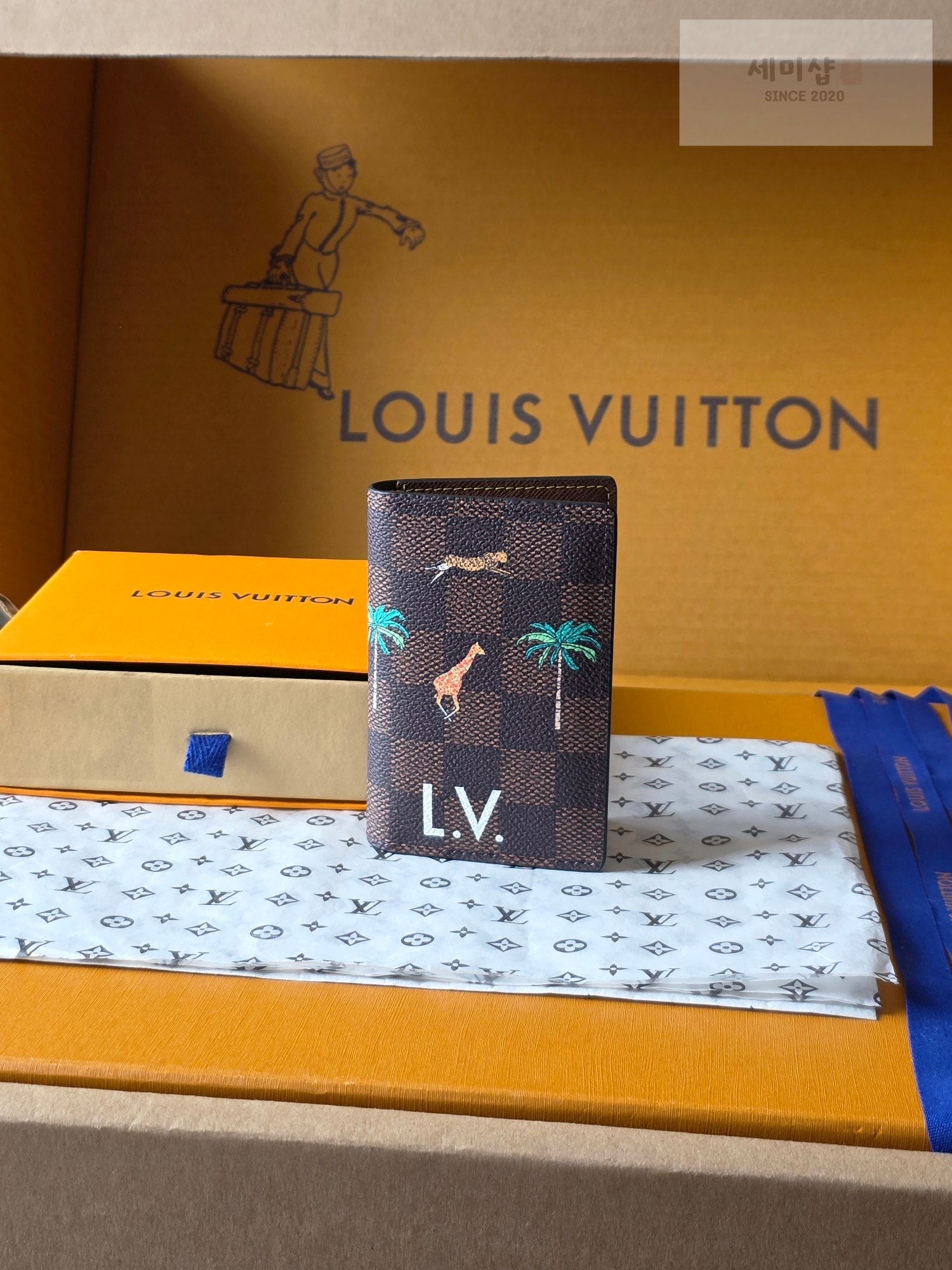 Louis Vuitton 루이비통 포켓 오거나이저 더 다즐링 리미티드 다미에 헤리티지 코팅 캔버스 지갑 1번 이미지