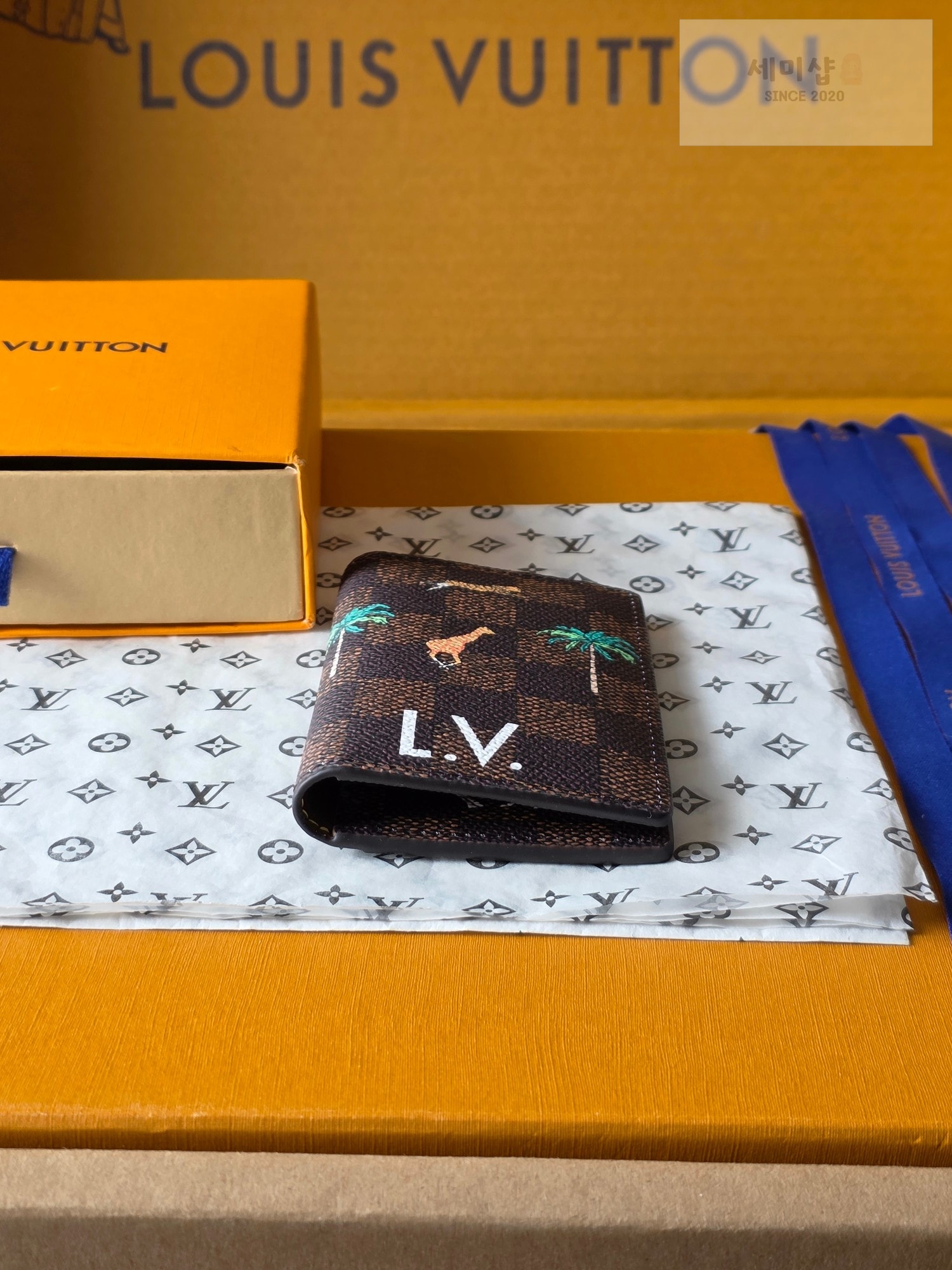 Louis Vuitton 루이비통 포켓 오거나이저 더 다즐링 리미티드 다미에 헤리티지 코팅 캔버스 지갑 3번 이미지