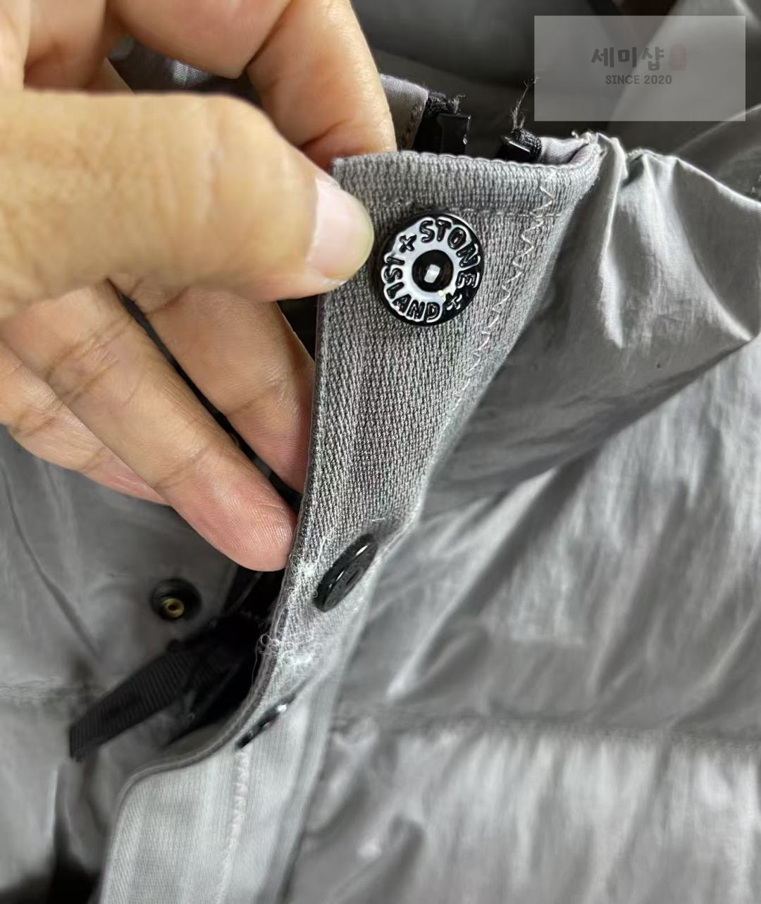 Stone Island 스톤아릴랜드 메탈 가먼트 다이 다운 베스트 스틸 그레이 의류 5번 이미지