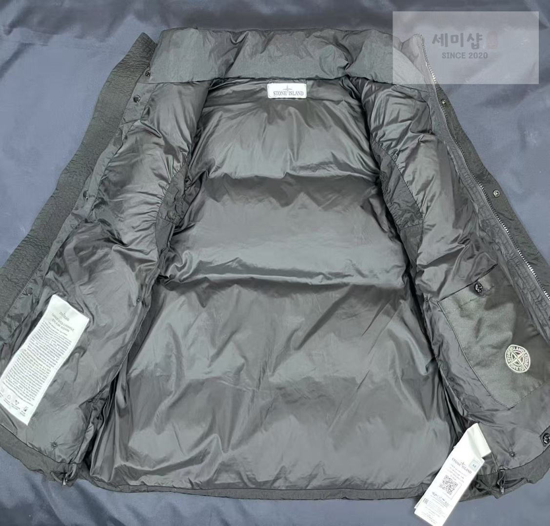 Stone Island 스톤아릴랜드 메탈 가먼트 다이 다운 베스트 스틸 그레이 의류 13번 이미지