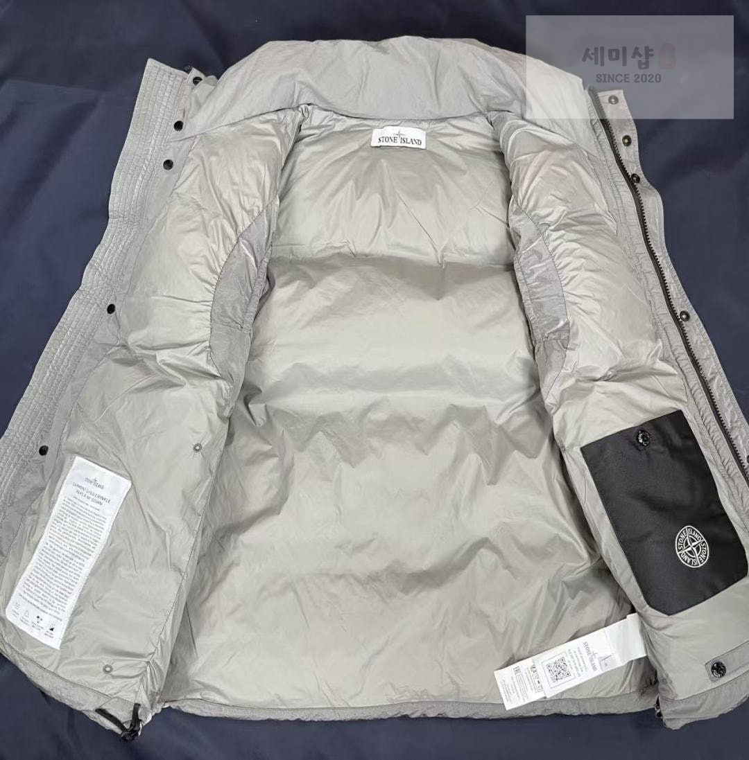 Stone Island 스톤아릴랜드 메탈 가먼트 다이 다운 베스트 스틸 그레이 의류 7번 이미지