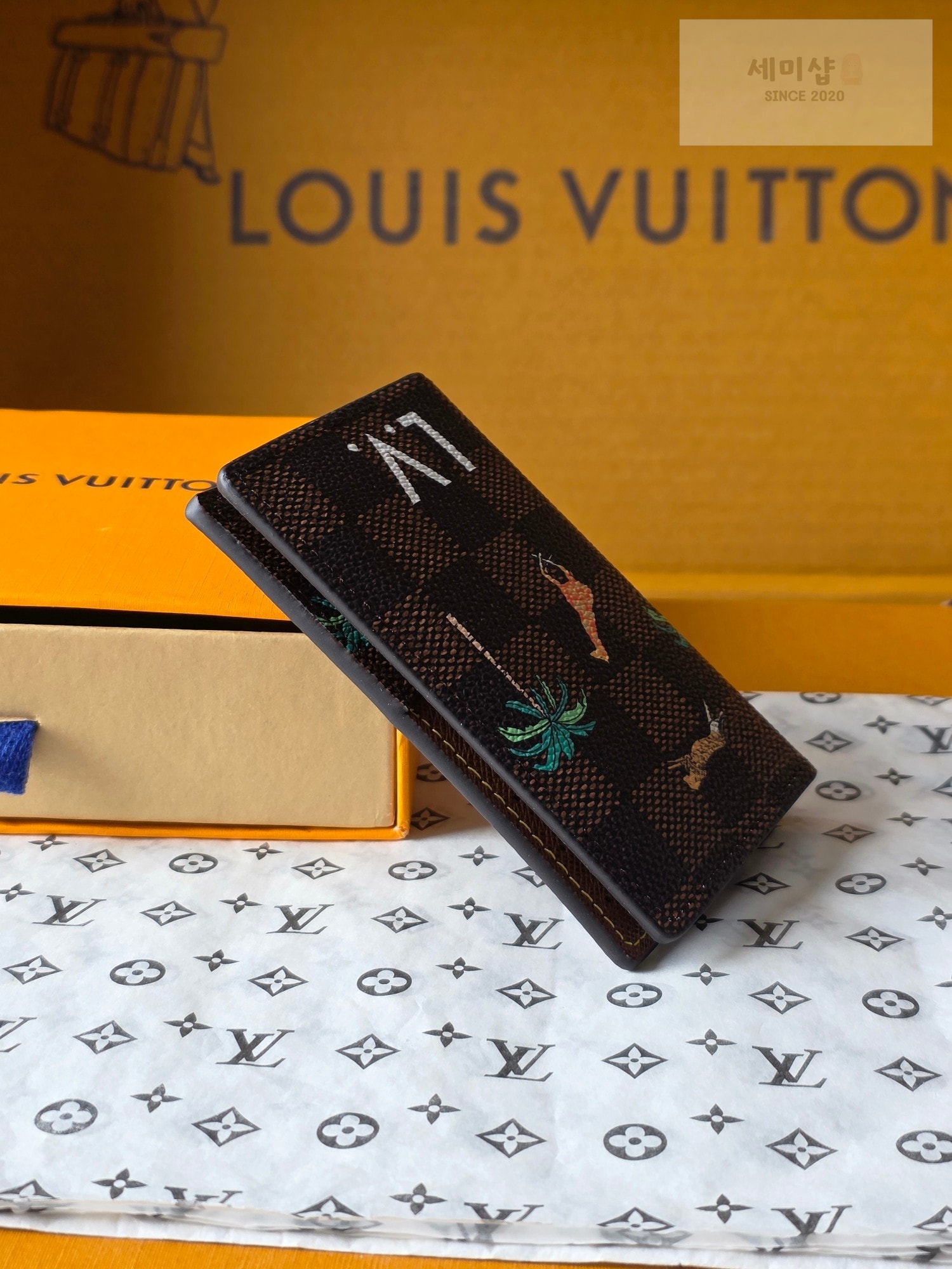 Louis Vuitton 루이비통 포켓 오거나이저 더 다즐링 리미티드 다미에 헤리티지 코팅 캔버스 지갑 4번 이미지