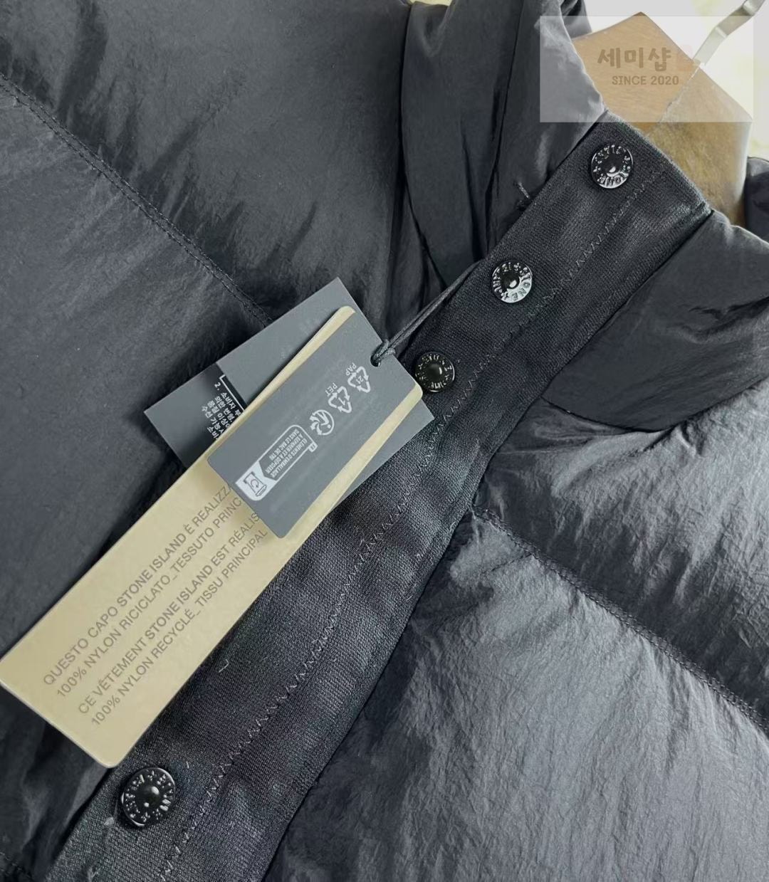 Stone Island 스톤아릴랜드 메탈 가먼트 다이 다운 베스트 스틸 그레이 의류 12번 이미지