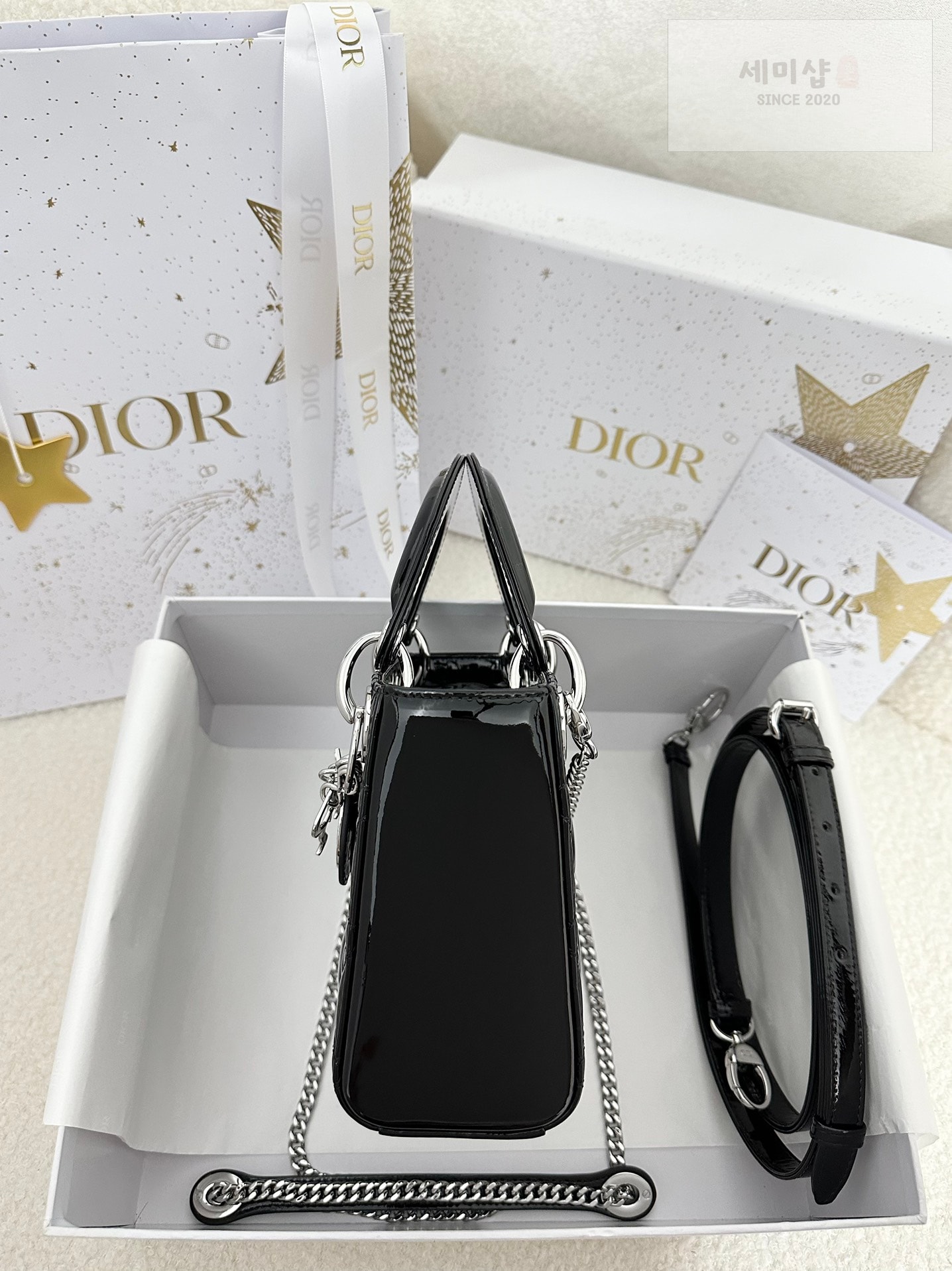 D I O R 디올 페이던트 미니 레이디백 블랙 Bag 3번 이미지
