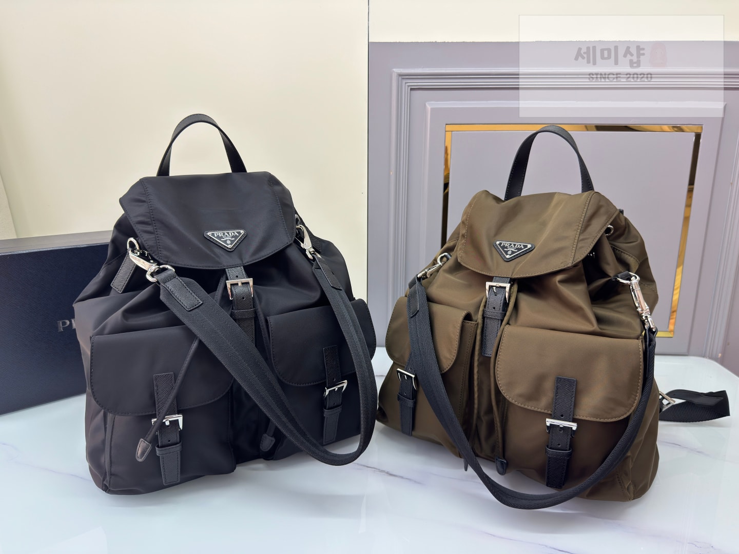 프라다 프라다 리나일론 백팩 네로(블랙) Bag 1번 이미지