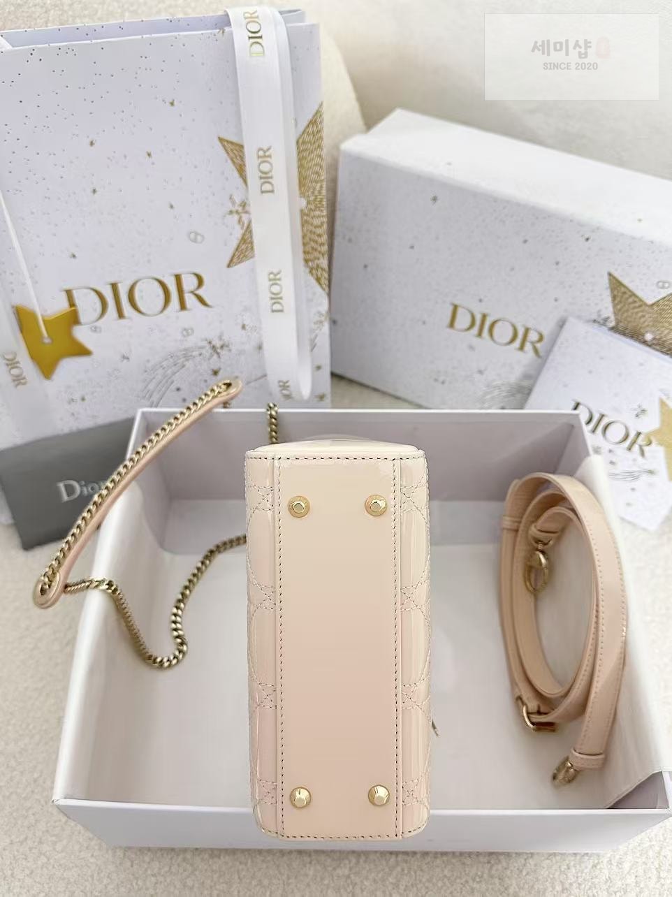 D I O R 디올 페이던트 미니 레이디백 파우더 베이지 Bag 5번 이미지