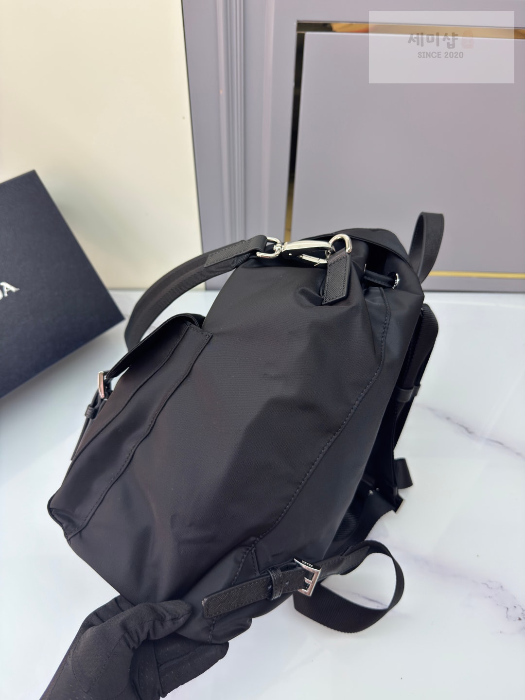 프라다 프라다 리나일론 백팩 네로(블랙) Bag 4번 이미지