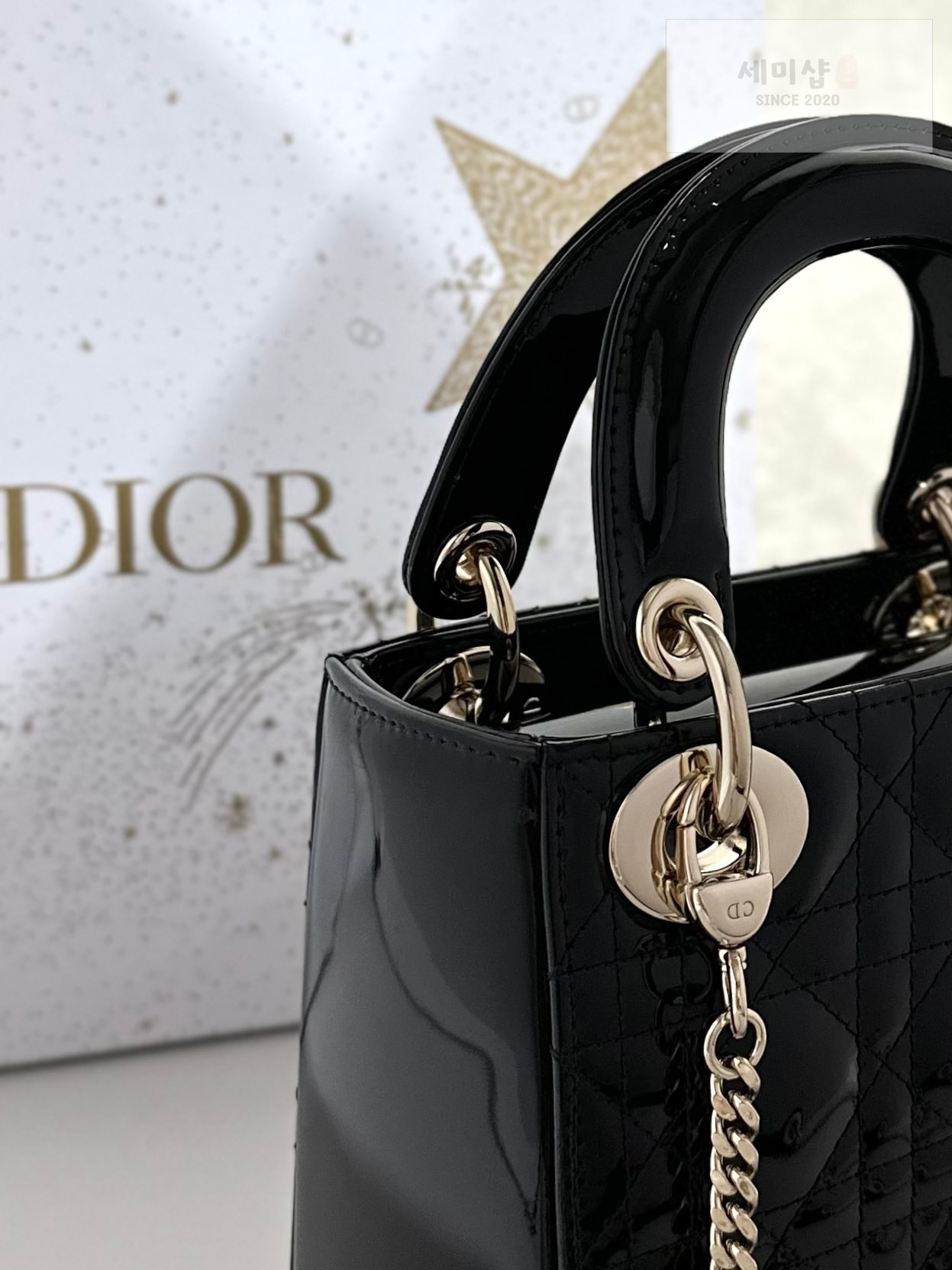 D I O R 디올 페이던트 미니 레이디백 블랙 Bag 5번 이미지
