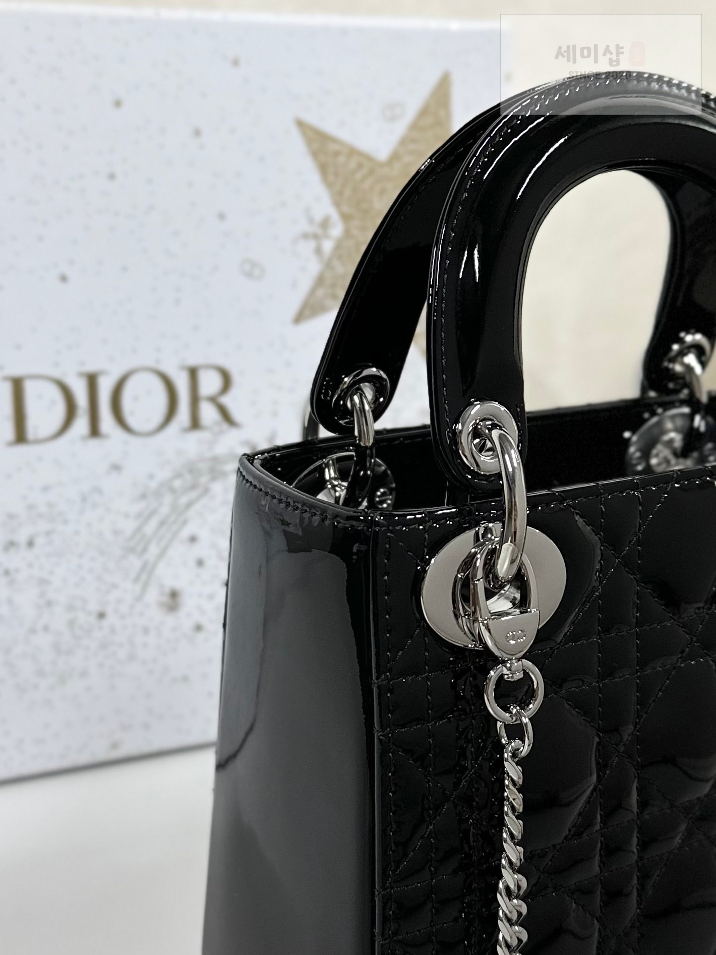 D I O R 디올 페이던트 미니 레이디백 블랙 Bag 5번 이미지