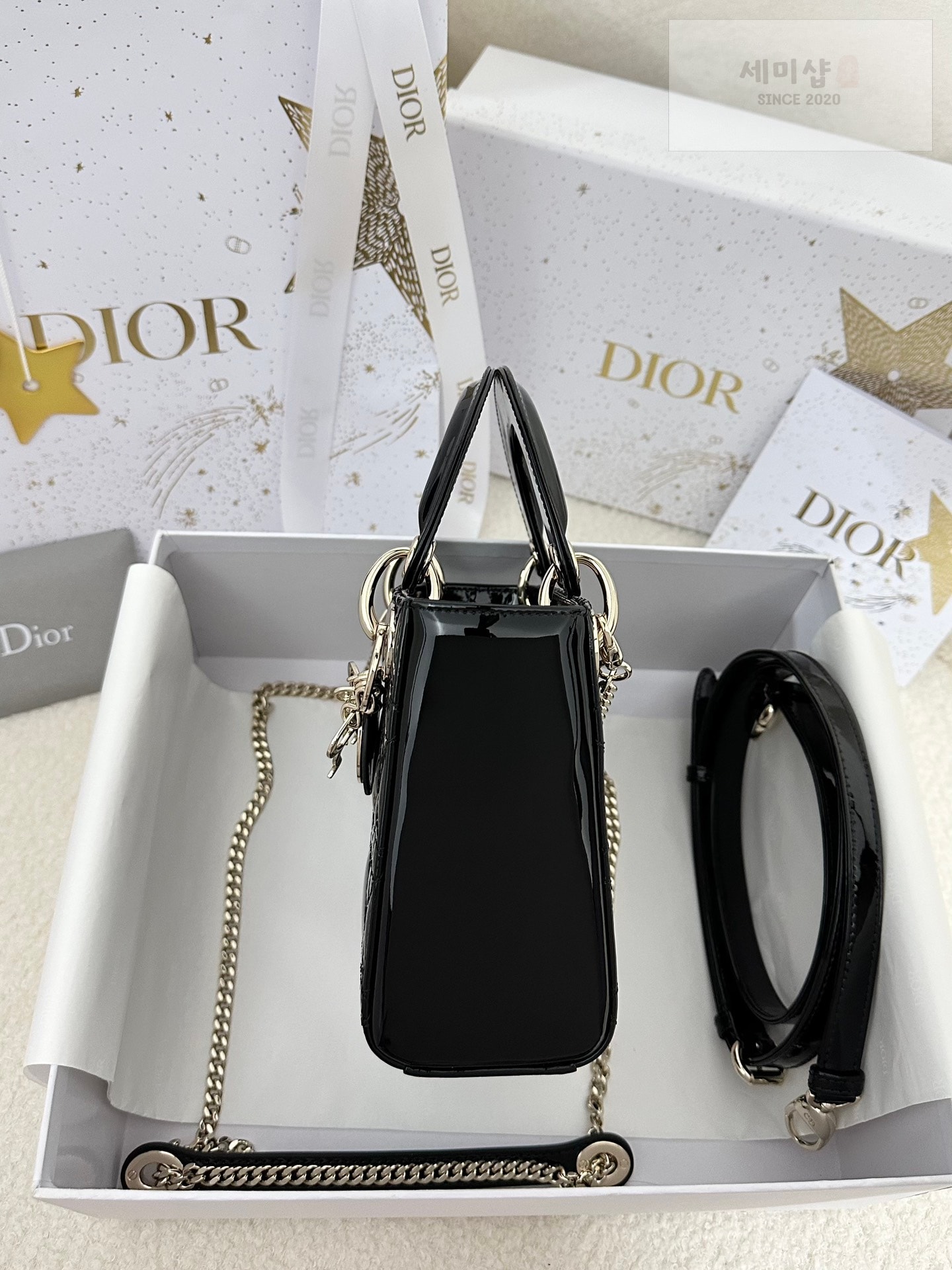D I O R 디올 페이던트 미니 레이디백 블랙 Bag 3번 이미지