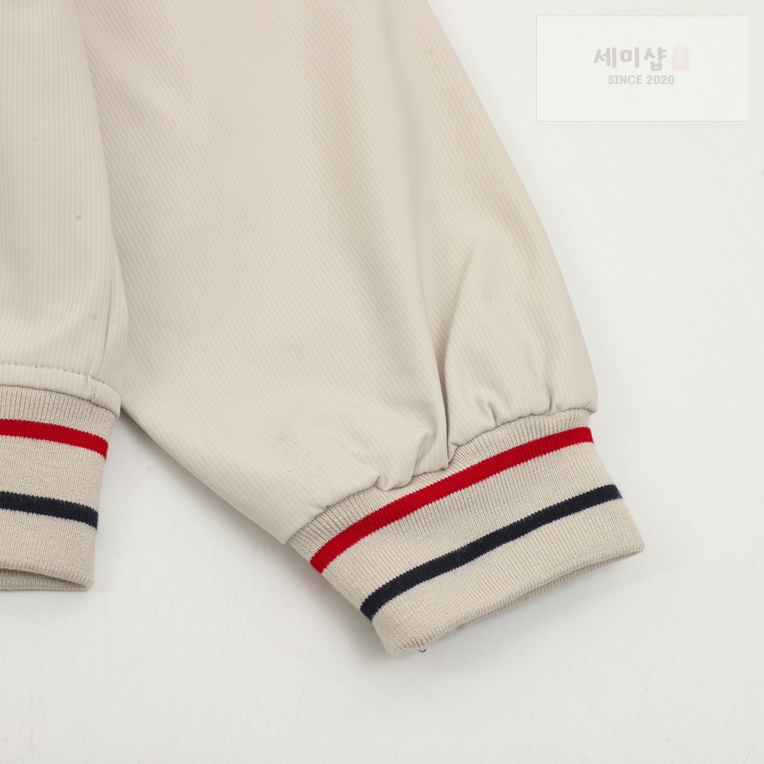 톰브라운 톰브라운 코튼 나일론 옥스퍼드 4-Bar 바시티 자켓 베이지 의류 5번 이미지