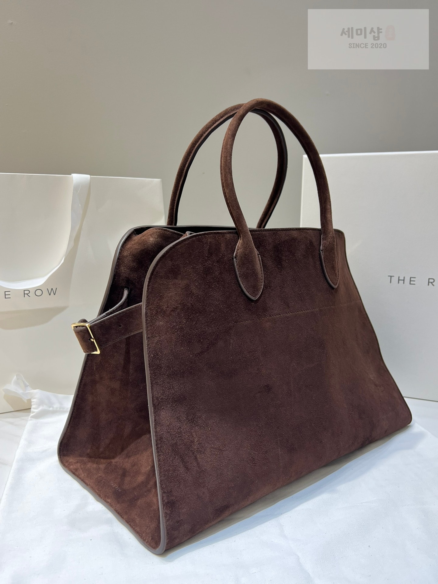 더로우 더로우 마고 15 다크브라운 스웨이드 Bag 3번 이미지