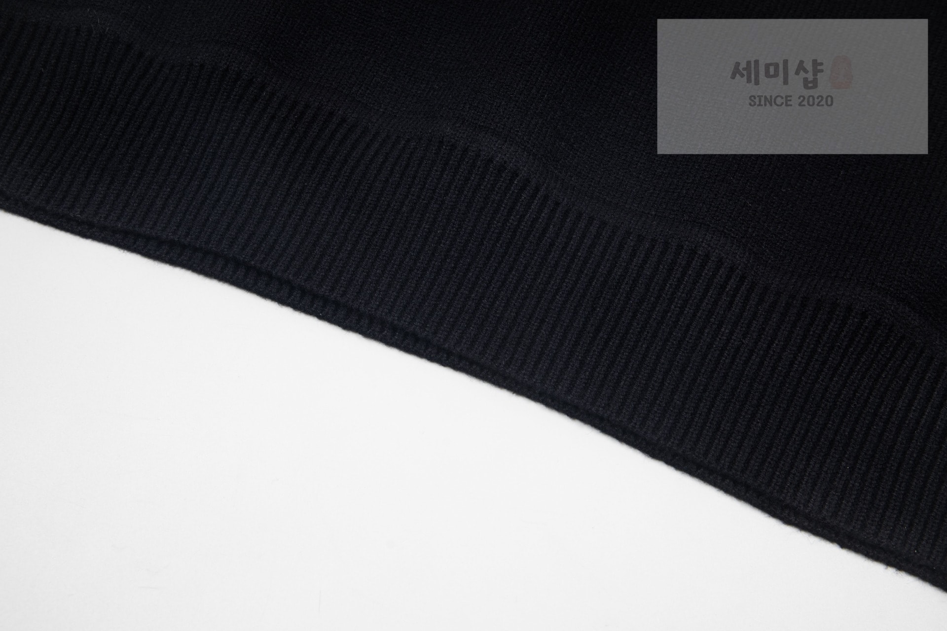 몽클레어 몽클레어 스트라이프 로고 울 앤 캐시미어 블렌드 니트 블랙 의류 5번 이미지