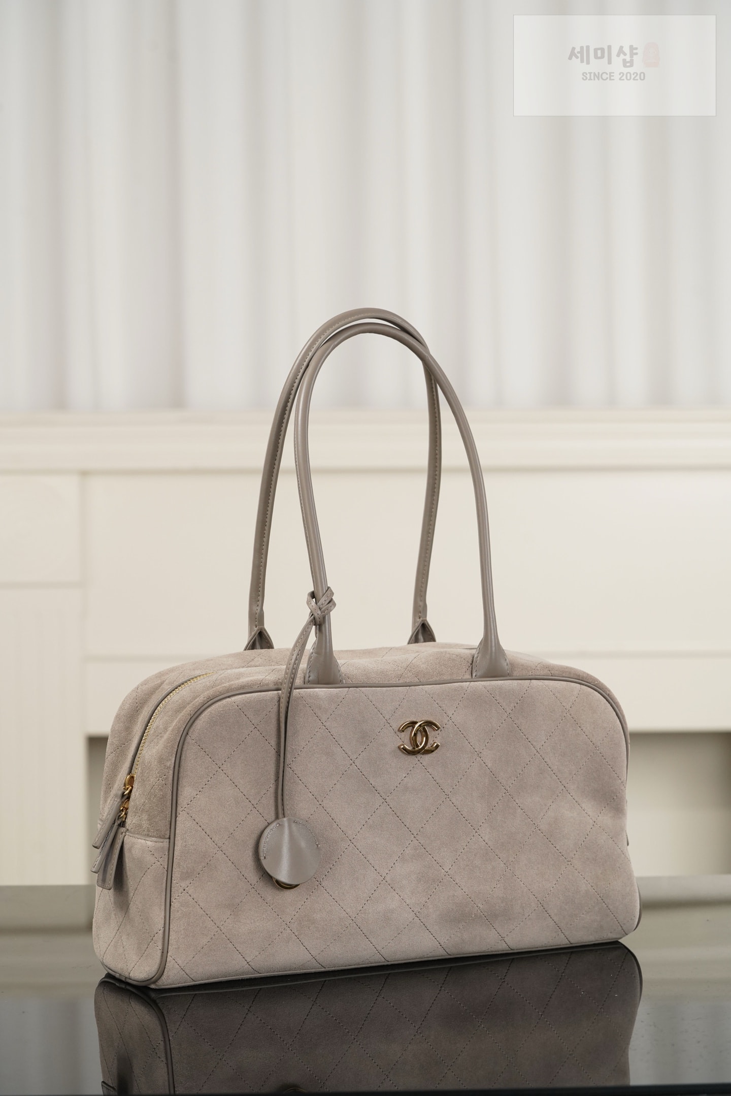 샤넬 샤넬 퍼펙트 볼링 라이트 그레이 Bag 3번 이미지