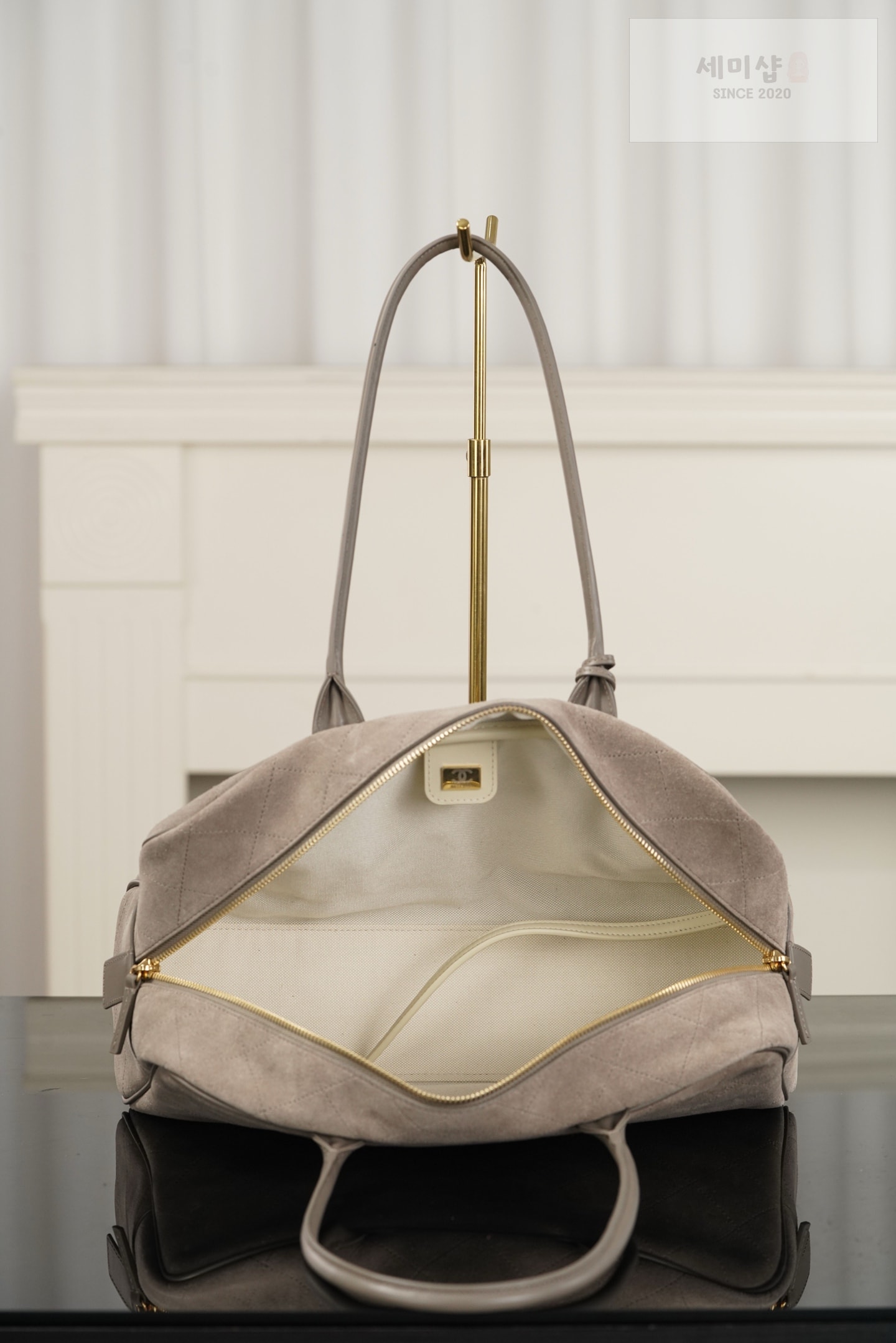 샤넬 샤넬 퍼펙트 볼링 라이트 그레이 Bag 10번 이미지