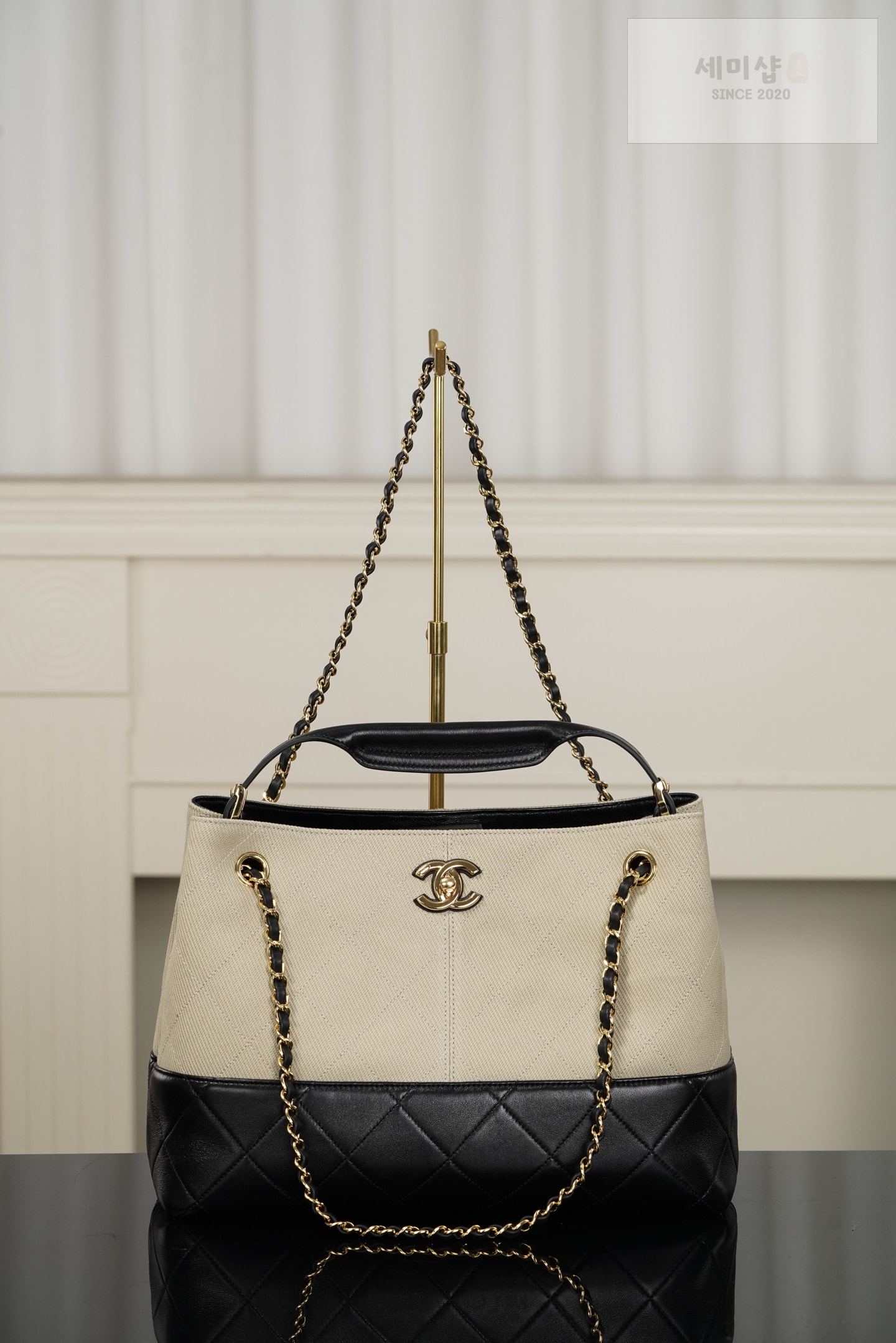 샤넬 샤넬 26S 라지 쇼핑백 라이트 베이지 Bag 1번 이미지
