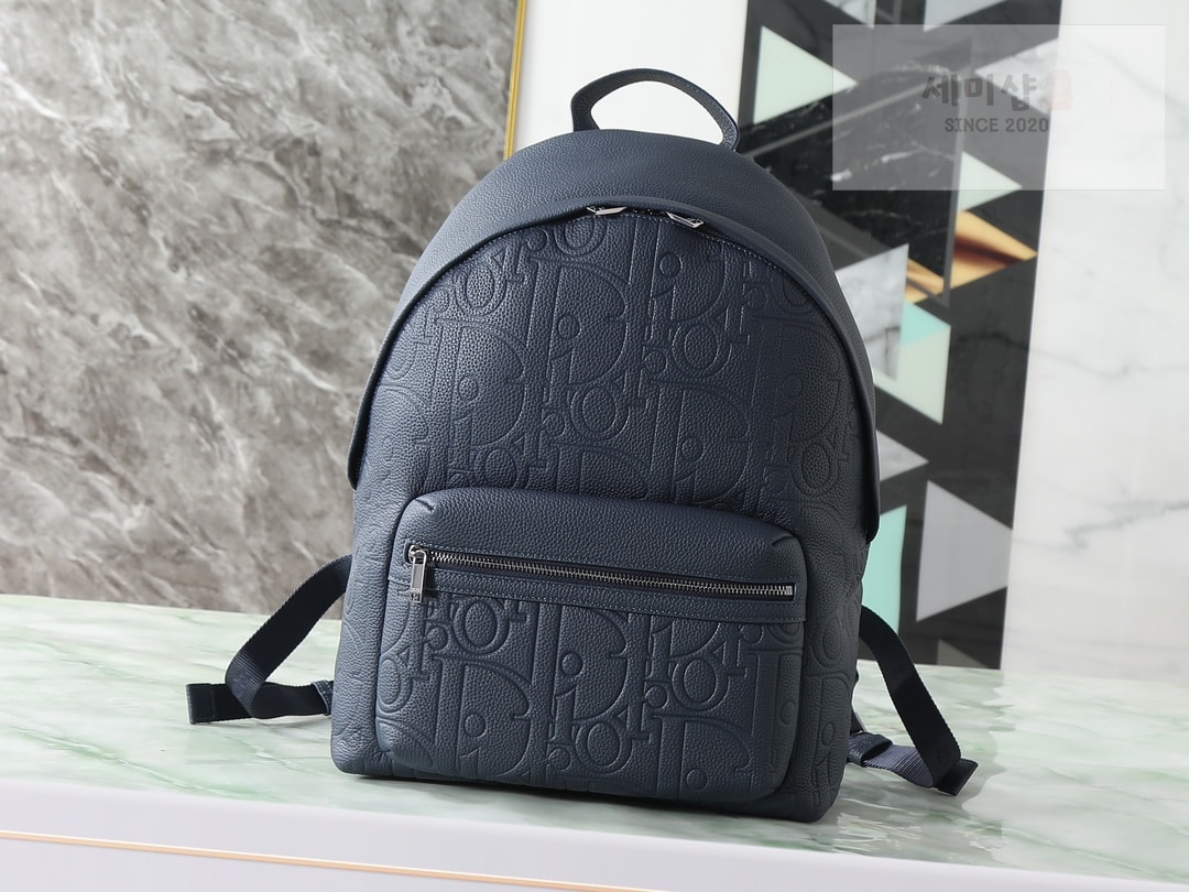 D I O R 디올 라이더 2.0 지퍼 백팩 네이비 블루 Bag 1번 이미지