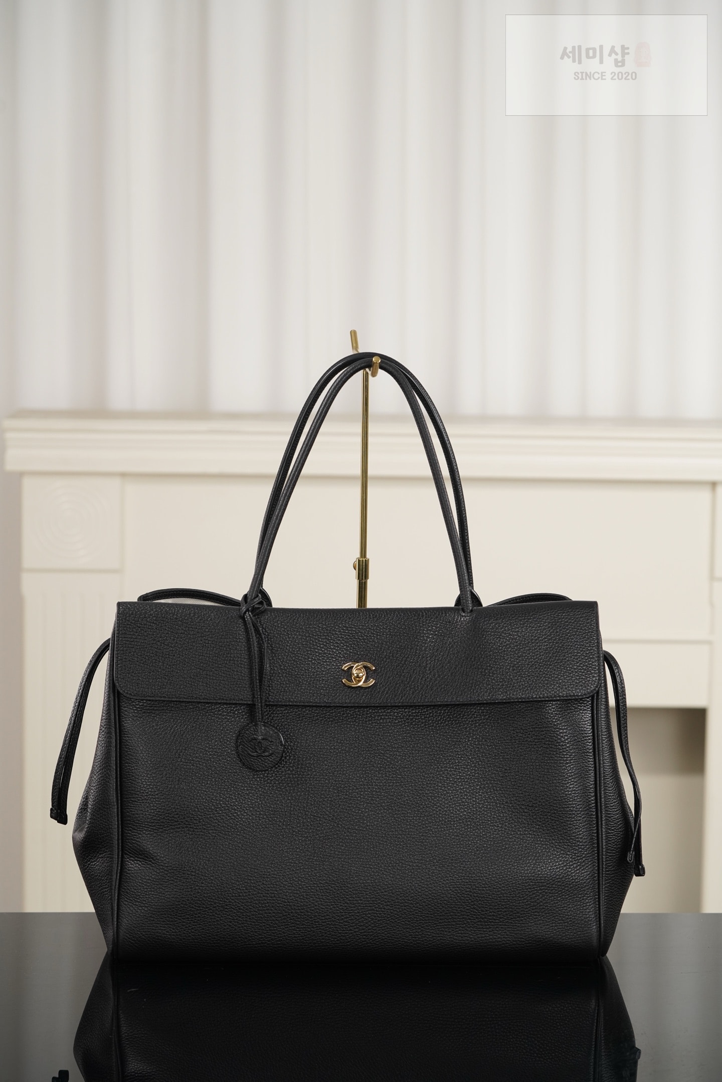 샤넬 샤넬 라지 쇼핑백 블랙 Bag 1번 이미지