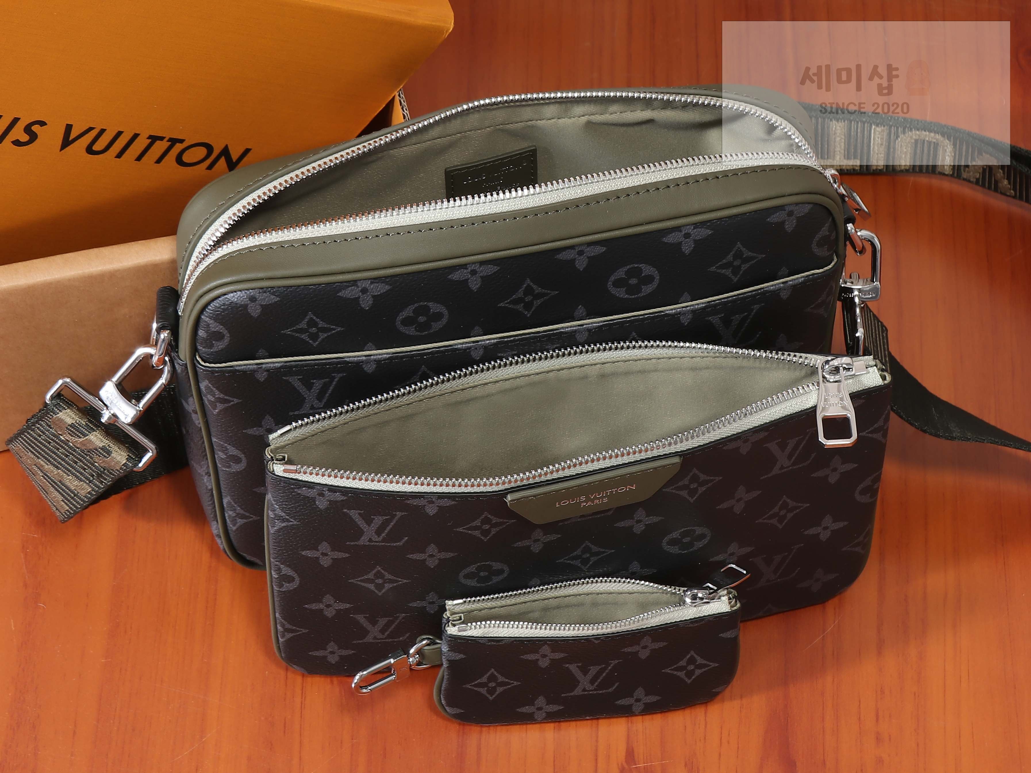 루이비통 루이비통 트리오 메신저백 카키 그린 Bag 8번 이미지