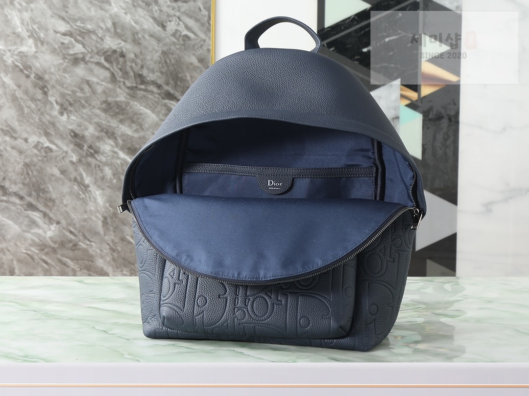 D I O R 디올 라이더 2.0 지퍼 백팩 네이비 블루 Bag 7번 이미지